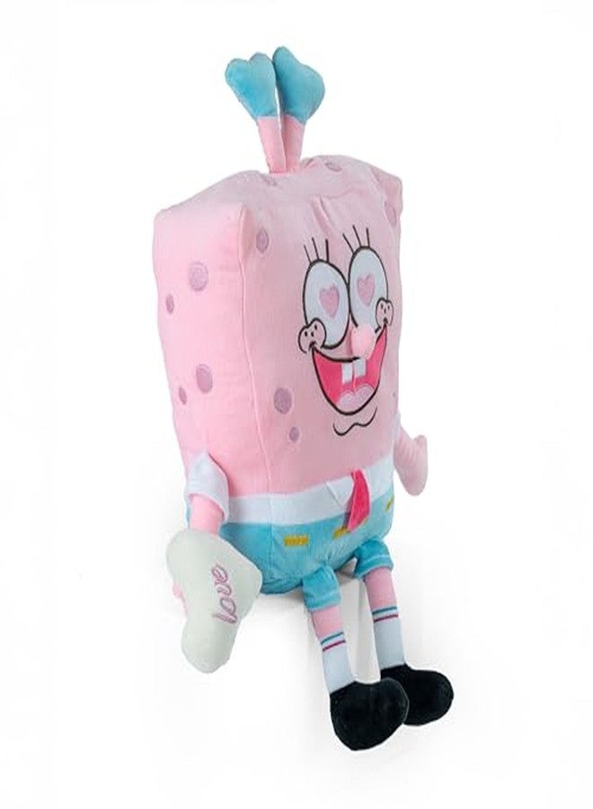 Dimpy Stuff Original Spongebob Love Edition Plush Toy 45cm (18") - Soft Stuffed Cartoon Character - Perfect Valentines Gift Idea - Image 3